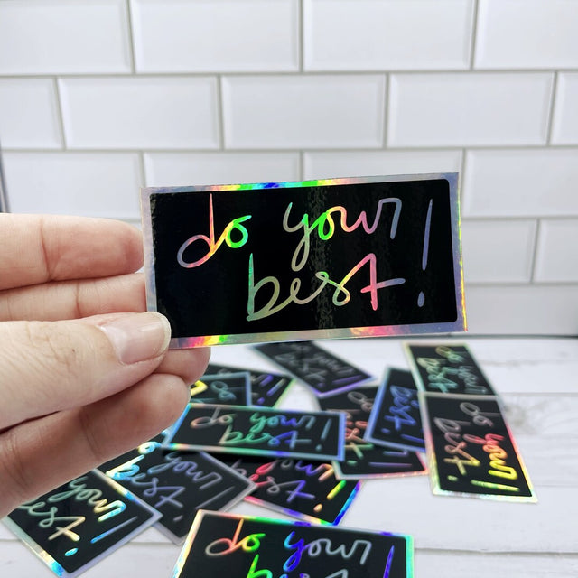 Holographic Rectangle Stickers