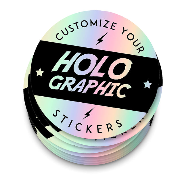 Holographic Circle Stickers